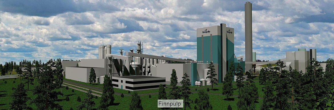Model of Finnpulp's Kuopio pulp mill
