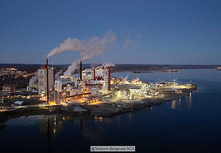 SCA's Östrand pulp mill in Sweden